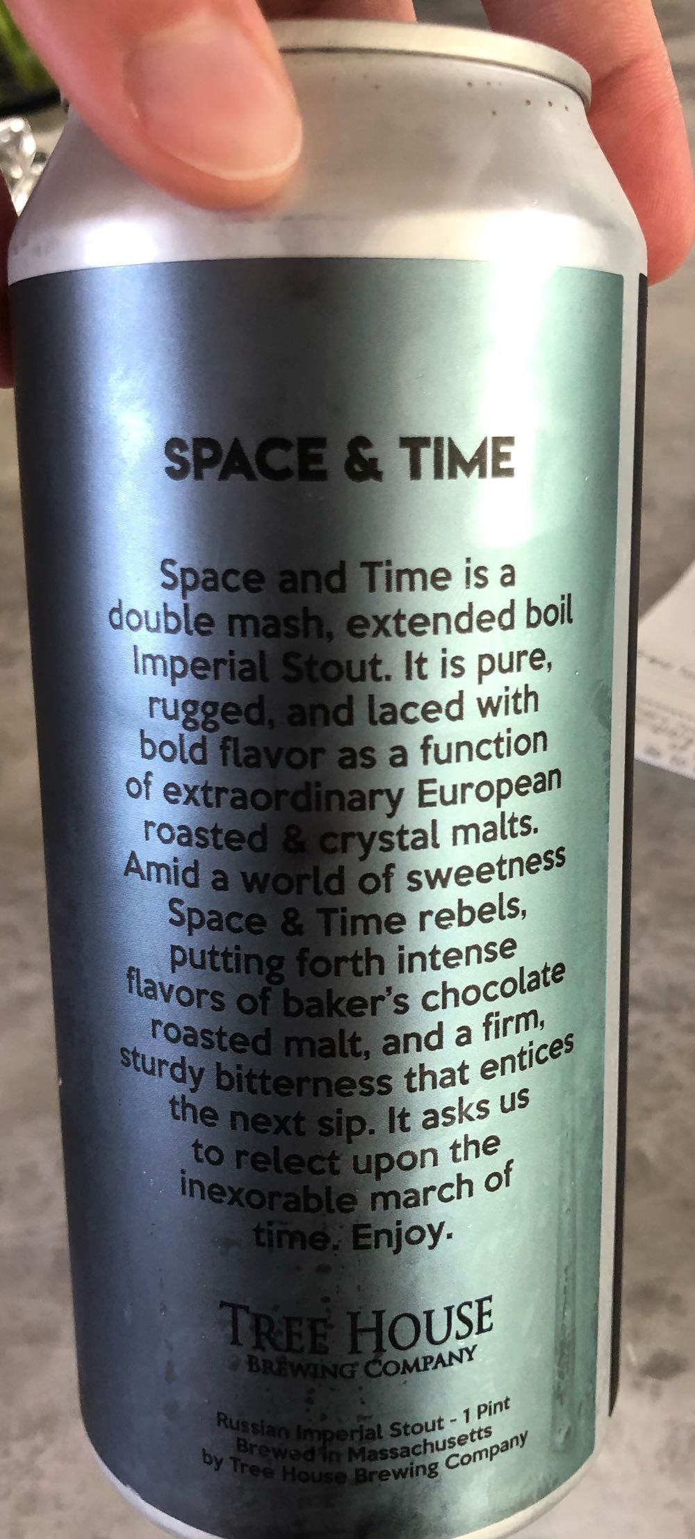 Space & Time - Tree House Brewing Company alcohol collectible - Main Image 3