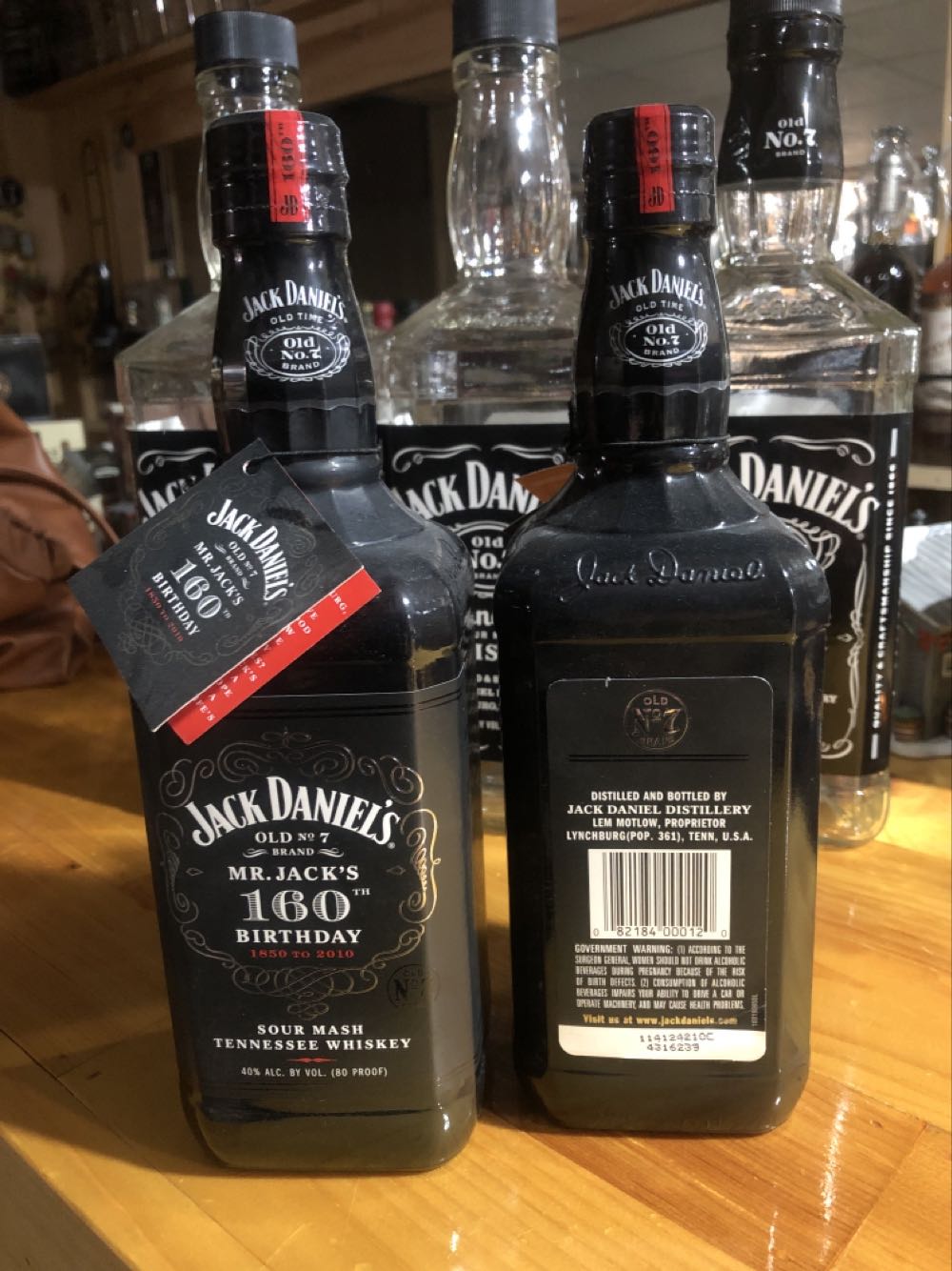 LIQUOR : 160th Birthday Bottle  (750 mL) alcohol collectible - Main Image 3