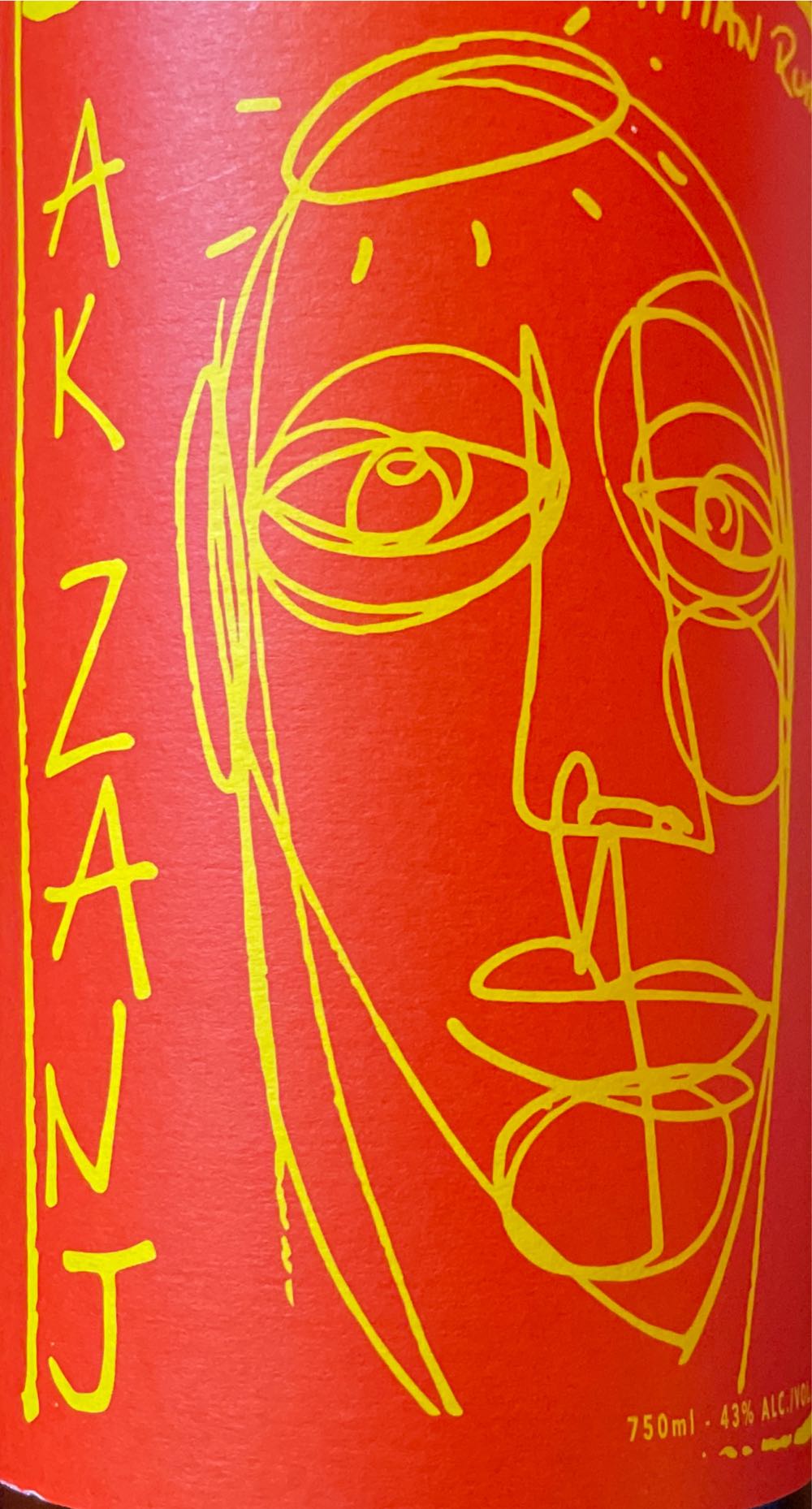 Ak Zanj Haitian - High Road Spirits (750 mL) alcohol collectible [Barcode 703558800589] - Main Image 2