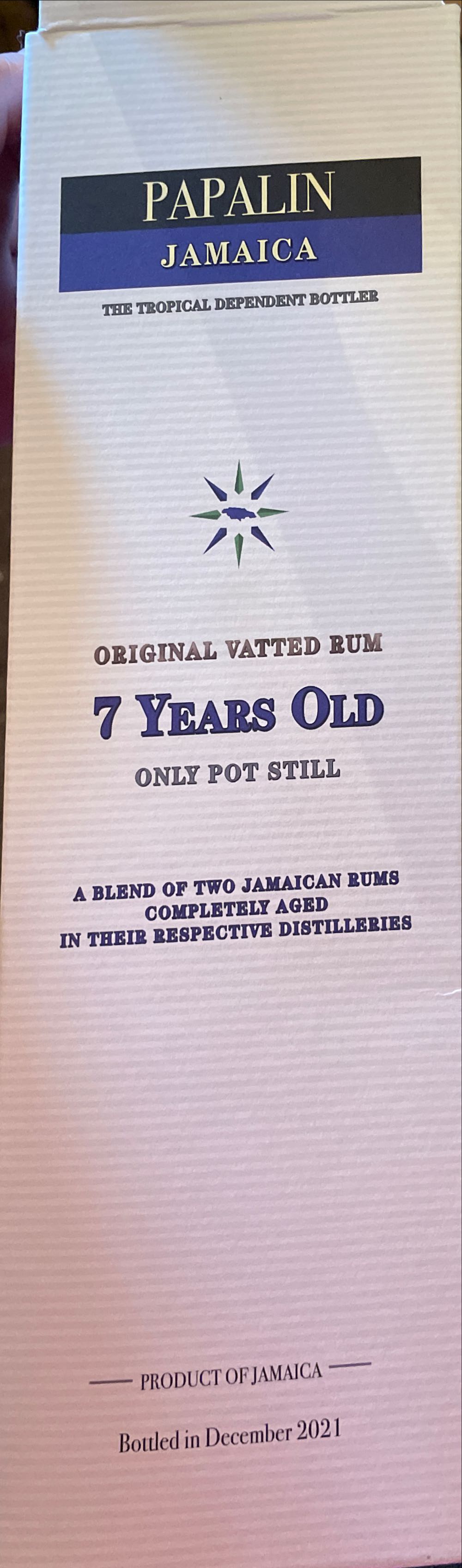 Papalin Jamaica 7 Years Old - Veller (750 mL) alcohol collectible [Barcode 810852037013] - Main Image 3