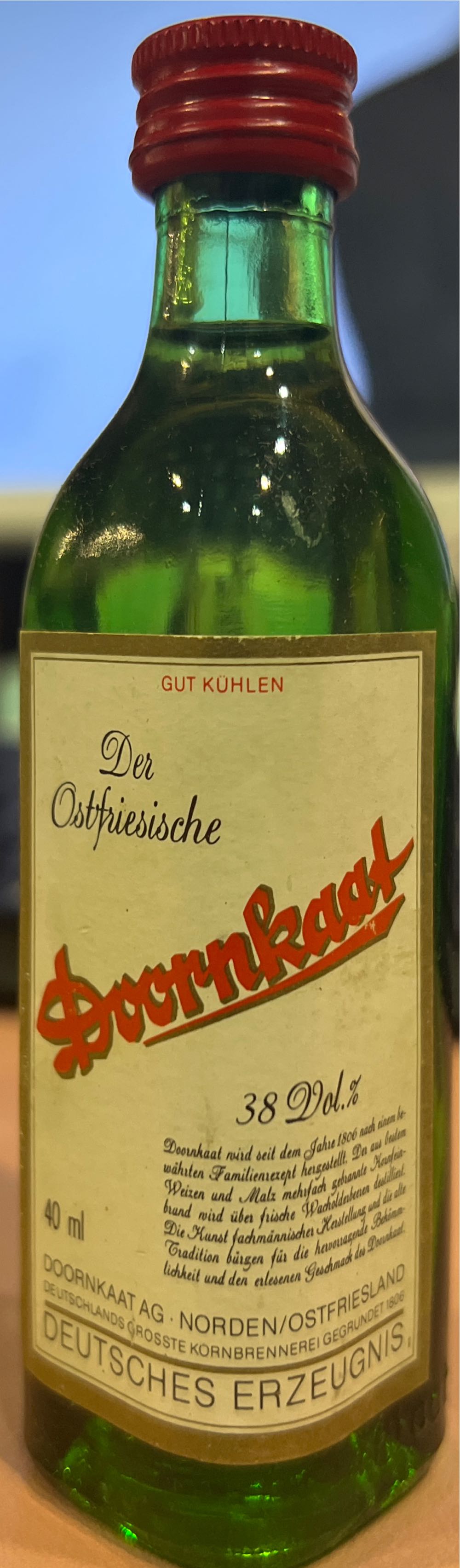 Doornkaat  (40 mL) alcohol collectible - Main Image 2