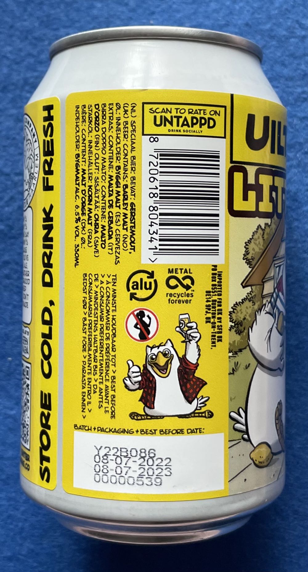 Little Tommy’s Lemonade Stand - Uiltje Brewing Company (330 mL) alcohol collectible [Barcode 8720618804341] - Main Image 4