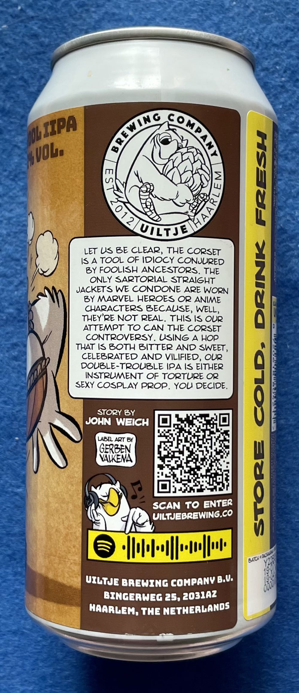 Centennial Corset - Uiltje Brewing Company (440 mL) alcohol collectible [Barcode 8720618804211] - Main Image 3