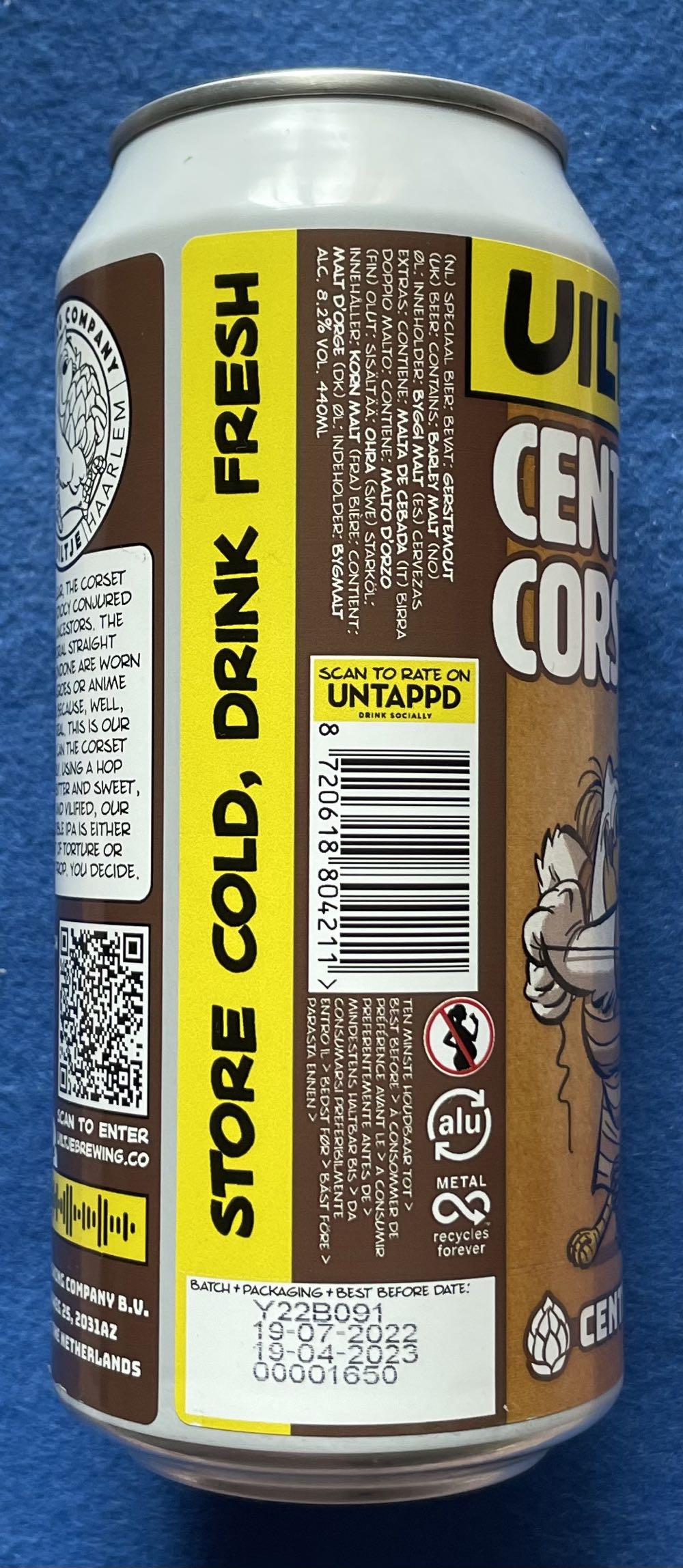 Centennial Corset - Uiltje Brewing Company (440 mL) alcohol collectible [Barcode 8720618804211] - Main Image 4