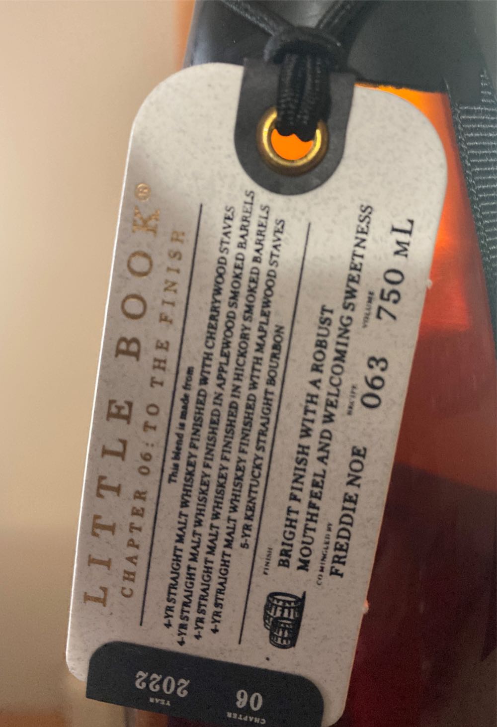 Little Book To The Finish 2022 Chapter 6 - James Beam Distilling Co. (750 mL) alcohol collectible [Barcode 080686011330] - Main Image 2