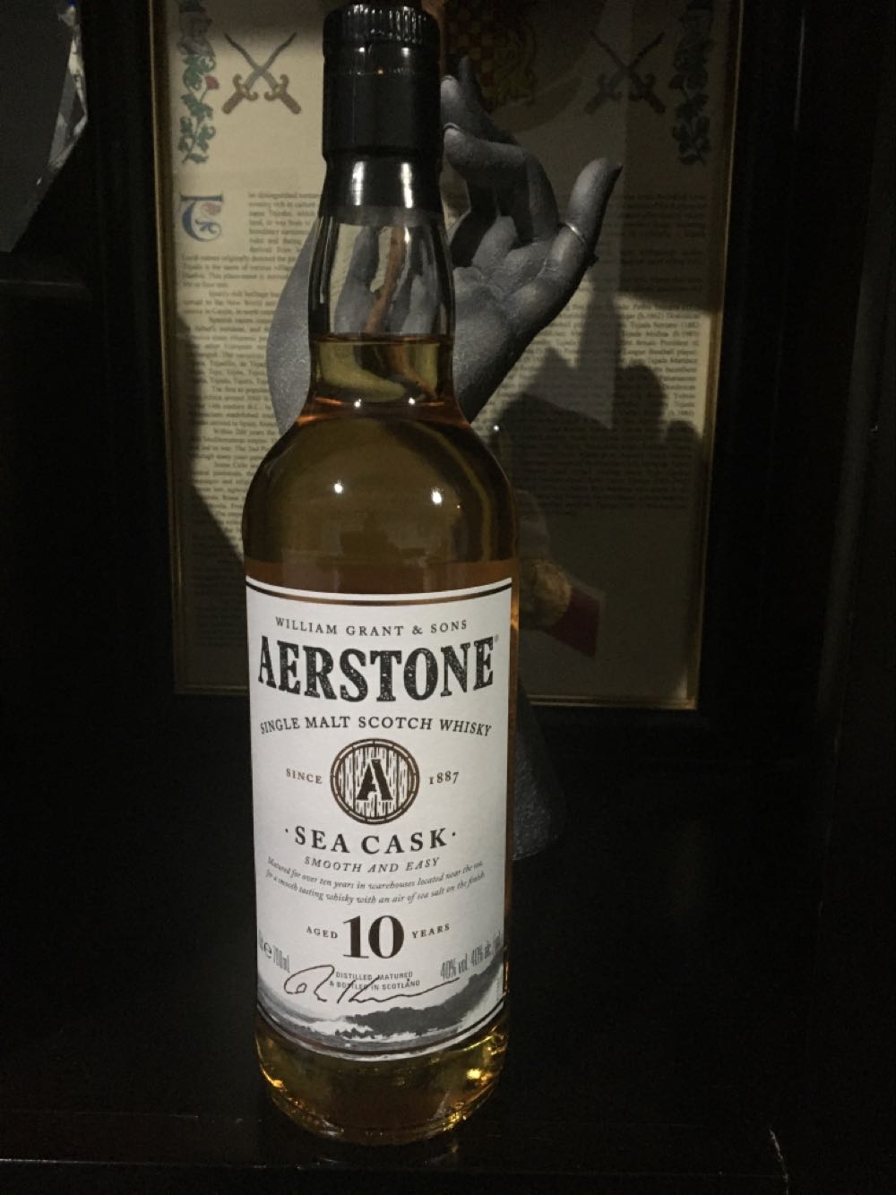 Aerstone Sea Cask 10 Years - William Grant & Sons (700 mL) alcohol collectible [Barcode 5010327415277] - Main Image 3