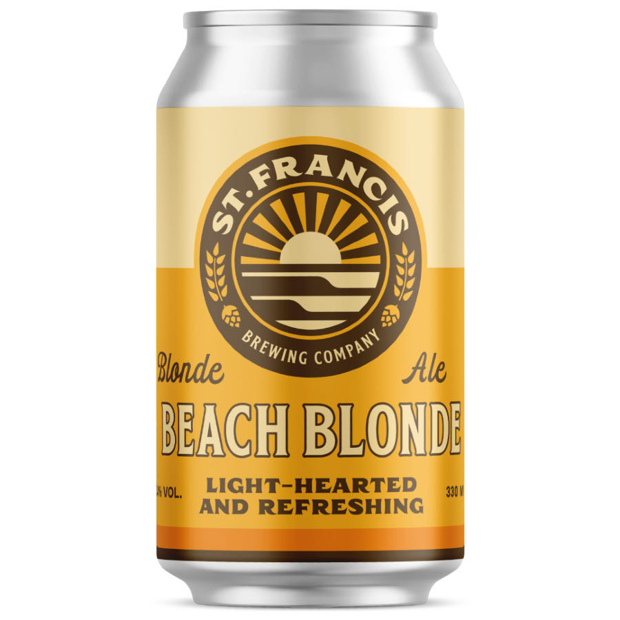 Beach Blonde - St Francis Brewing Company (330 mL) alcohol collectible [Barcode 6009708953605] - Main Image 2