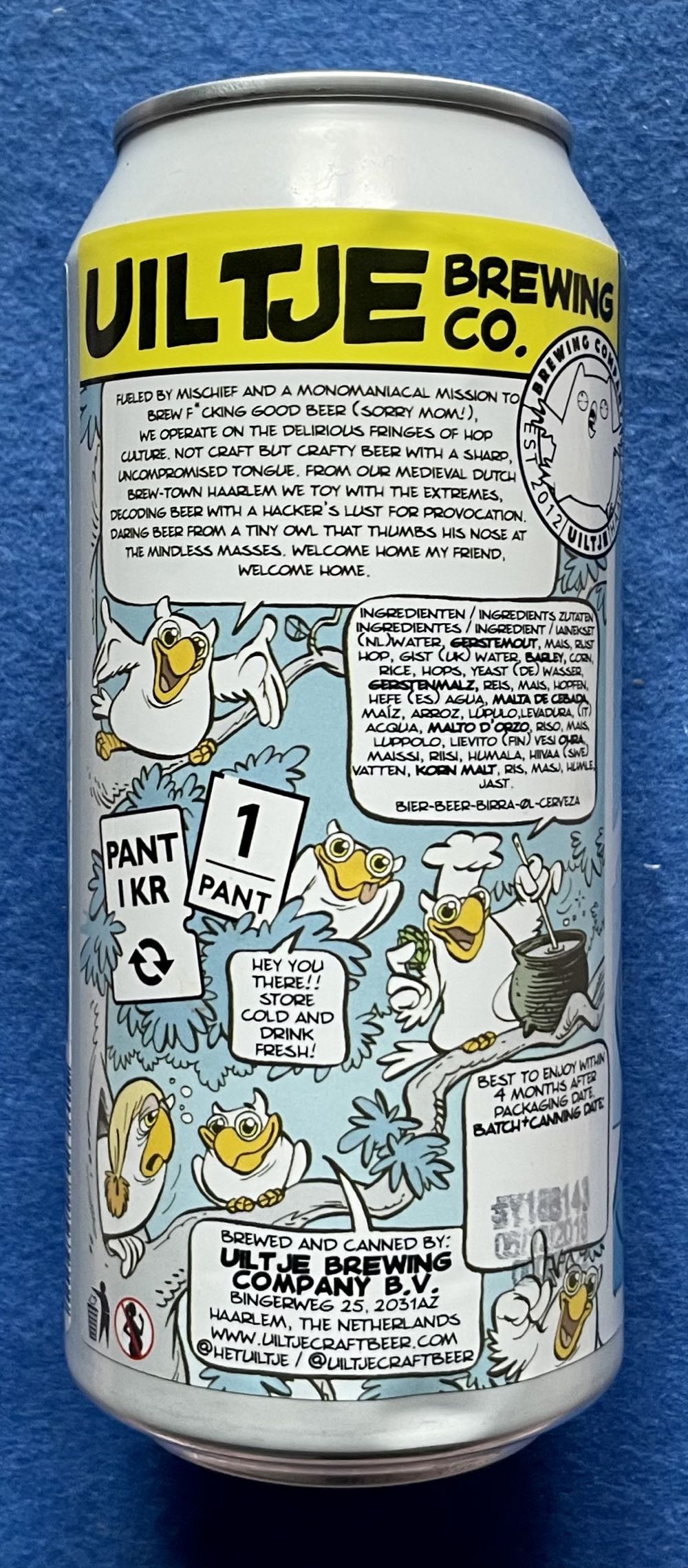 Simcoe The Saint Bernard - Uiltje Brewing Company (440 mL) alcohol collectible [Barcode 8719325257922] - Main Image 3