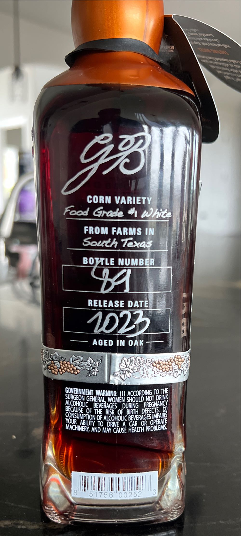 Garrison Brothers Guadalupe - Garrison Brothers Distillery (750 mL) alcohol collectible [Barcode 851756002523] - Main Image 2