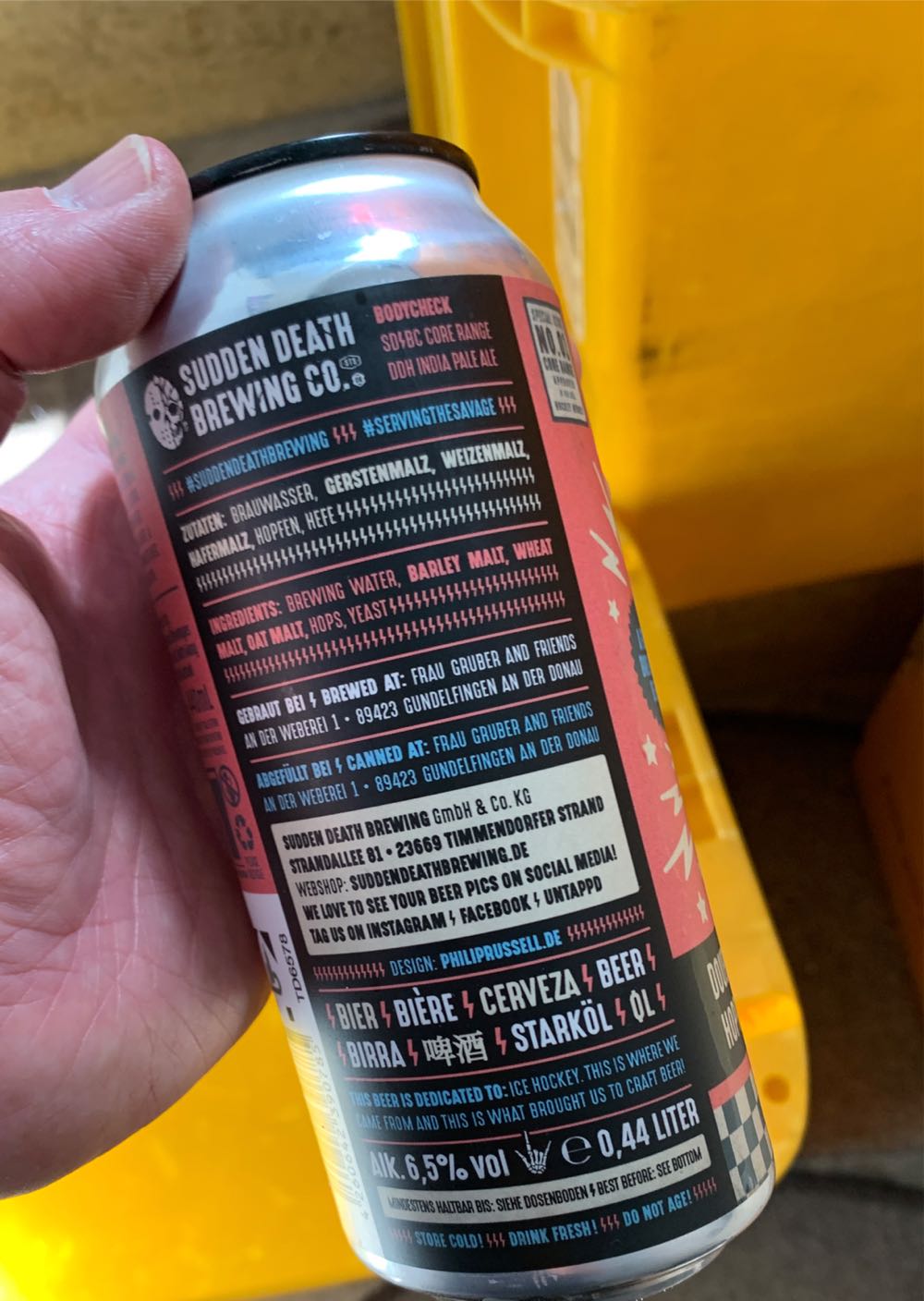 Body Check Sudden Death Brewing Co. Die Bierothek  alcohol collectible [Barcode 4260642390785] - Main Image 2