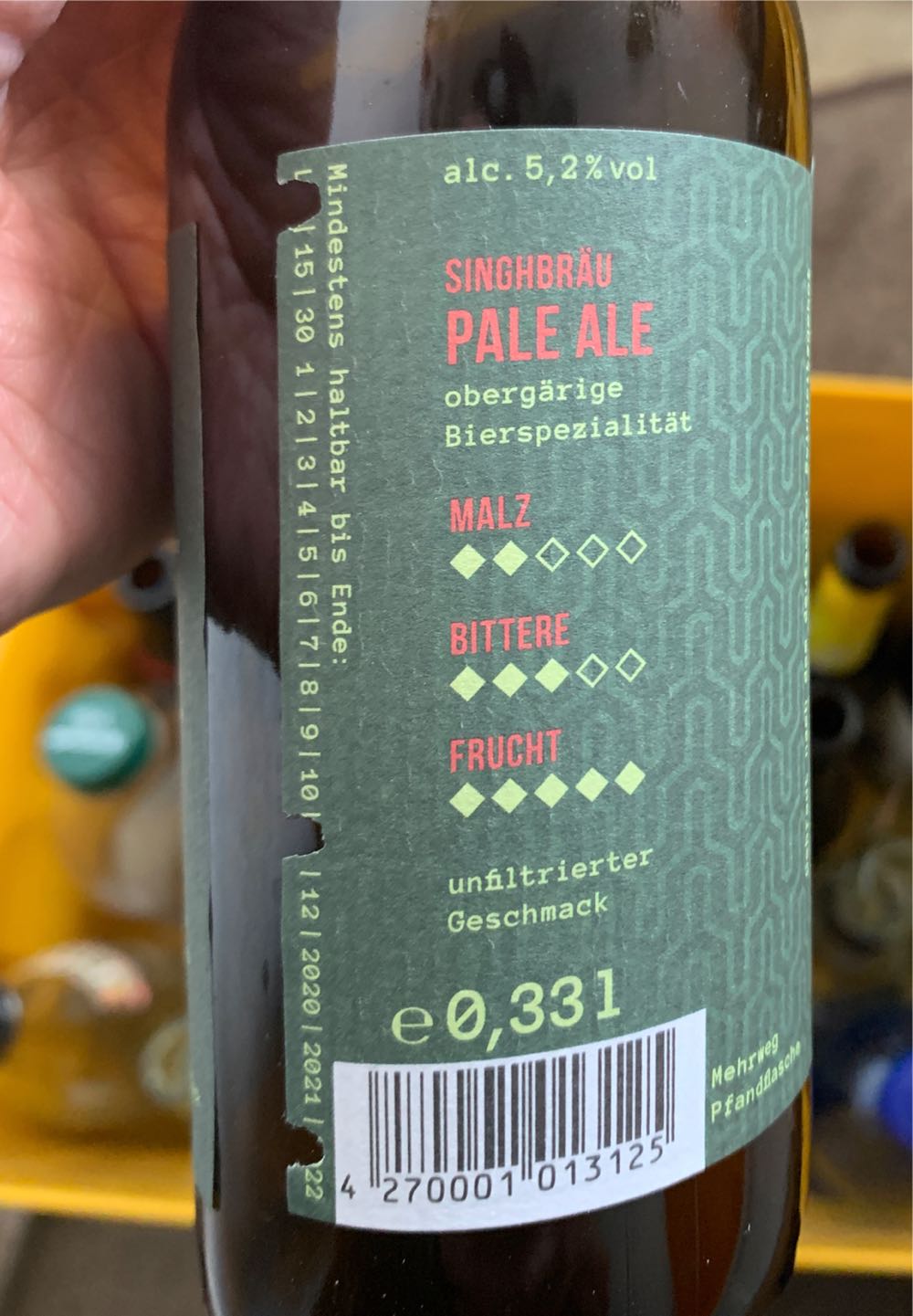 SinghBräu Pale Ale  alcohol collectible [Barcode 4270001013125] - Main Image 3