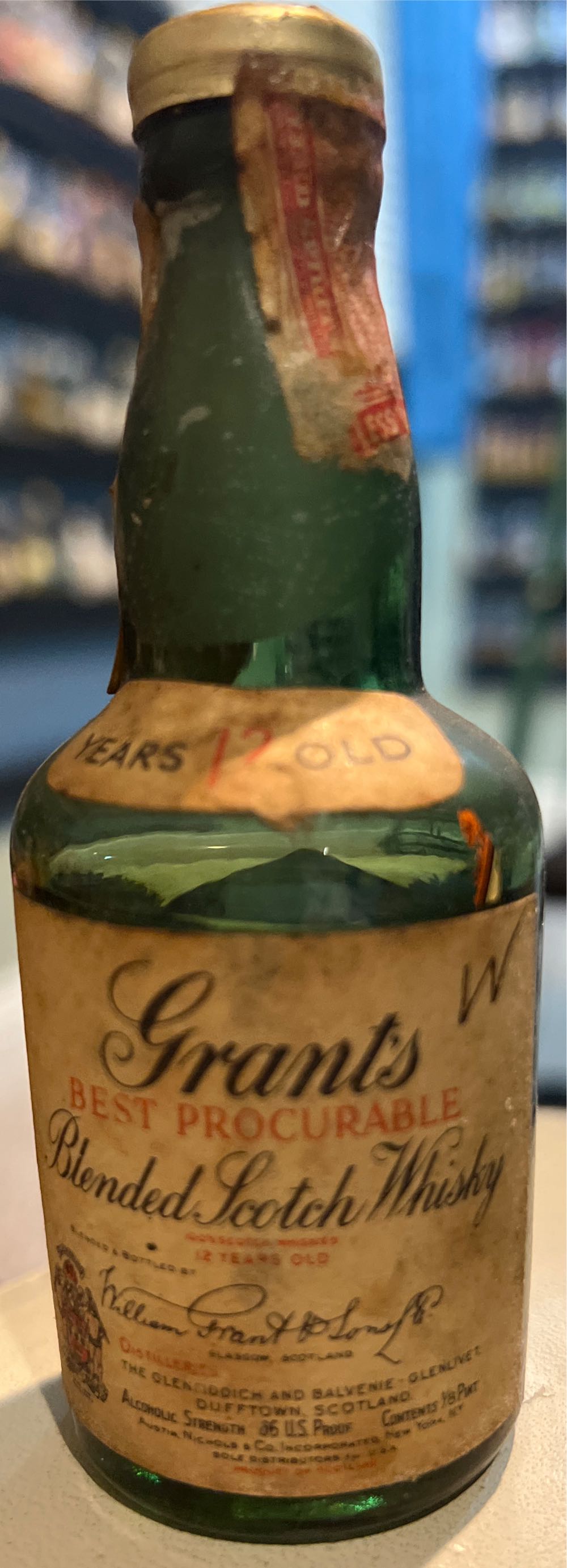 Grants Blended Scotch Whiskey  (50 mL) alcohol collectible [Barcode 5010327200460] - Main Image 3
