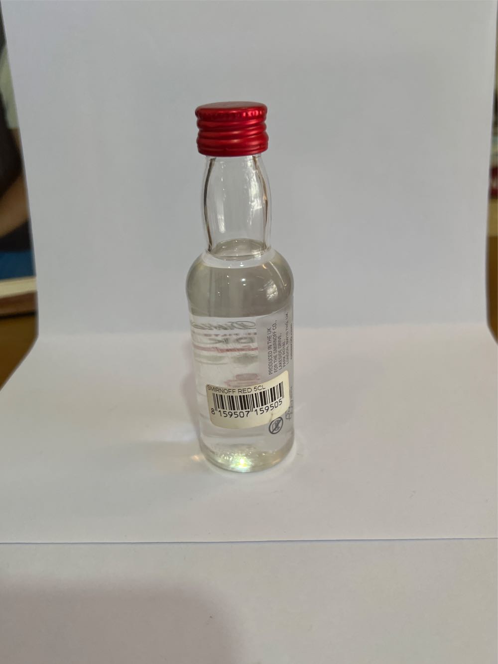 Vodka Smirnoff Triple Distilled  (50 mL) alcohol collectible [Barcode 8159507159505] - Main Image 2