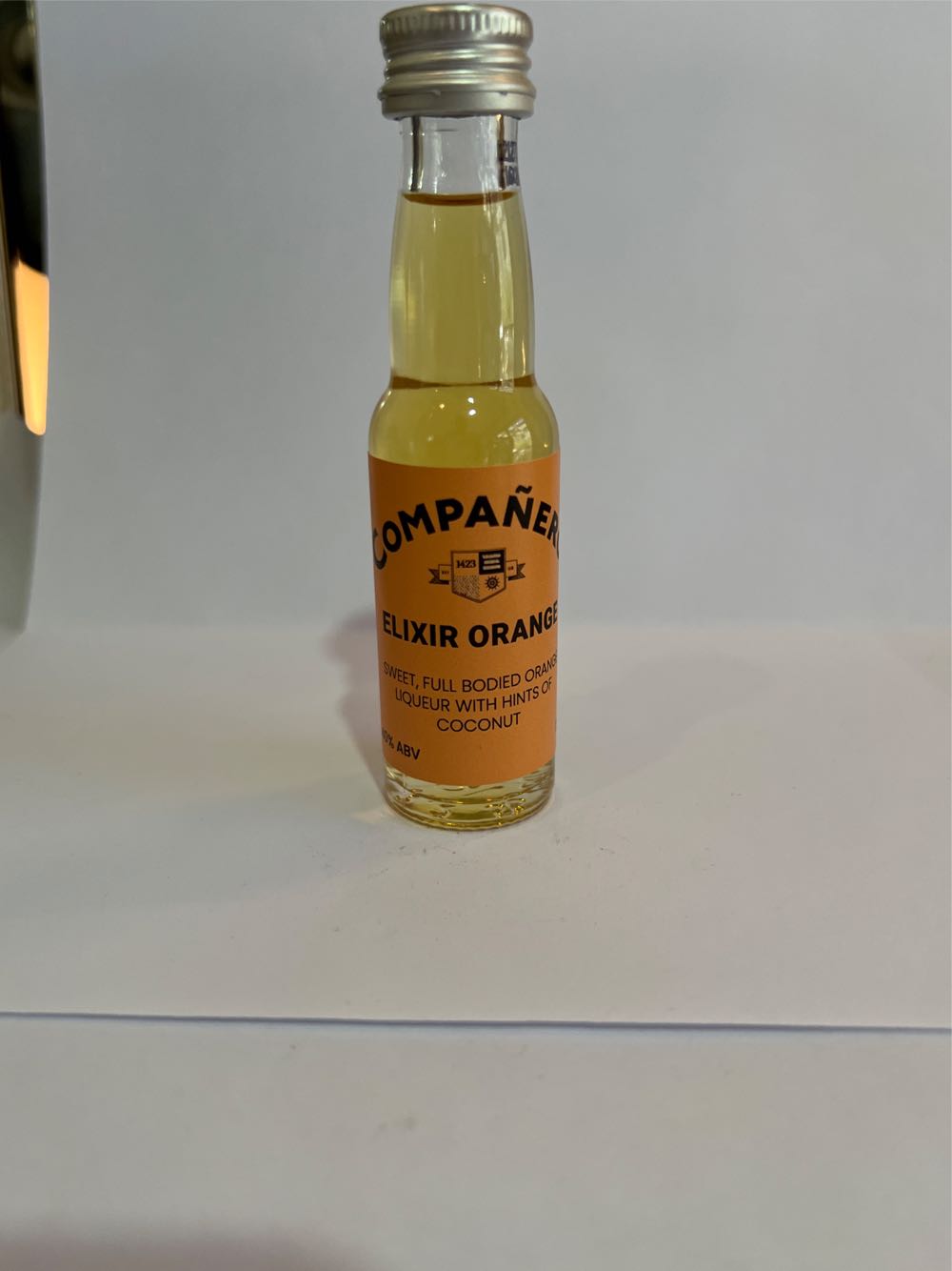 Rum Companero Elixir Orange Liqueur  (20 mL) alcohol collectible - Main Image 1