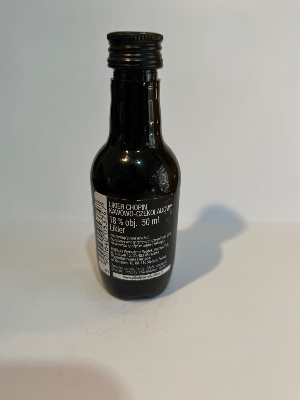 Luckier Chopin Law pep Czekoladowy  (50 mL) alcohol collectible [Barcode 5900640053747] - Main Image 2