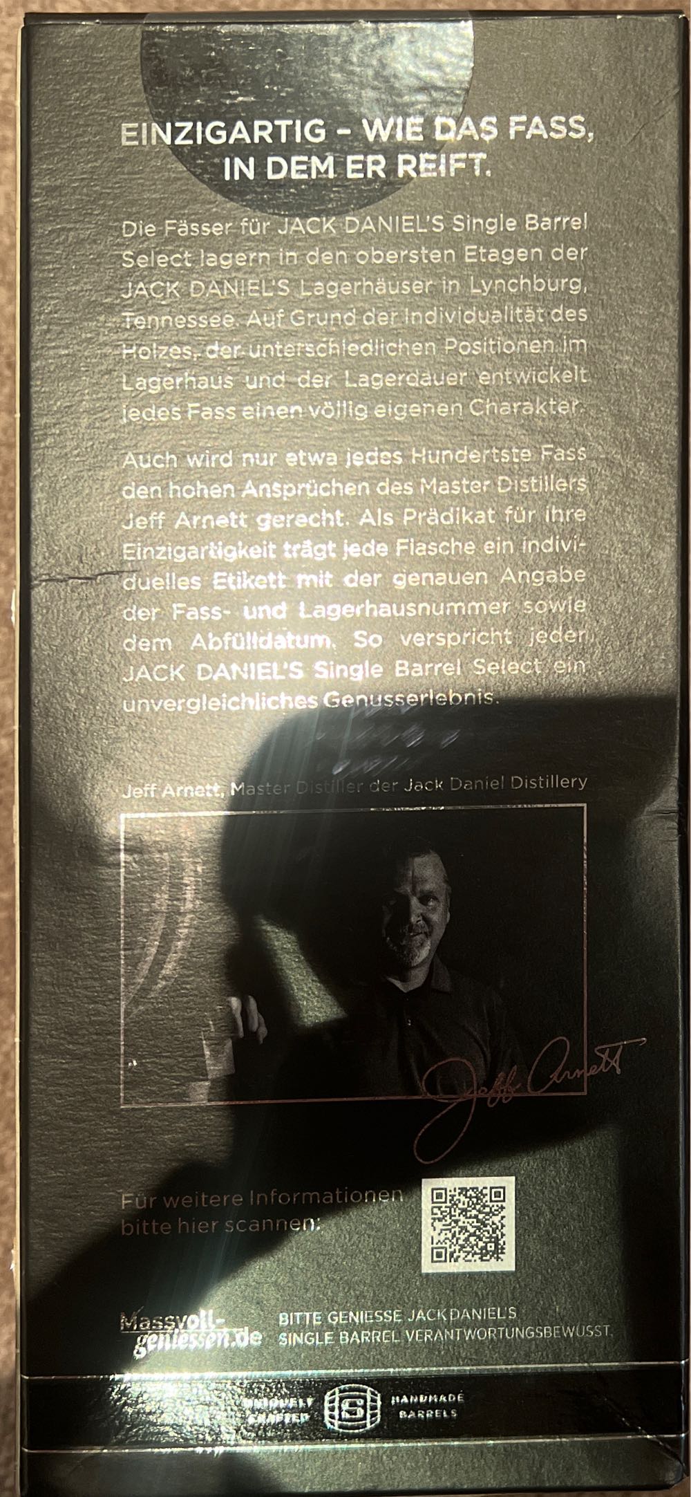 Single Barrel With rocks - Jack Daniel‘s Distillery (700 mL) alcohol collectible [Barcode 5099873218112] - Main Image 2