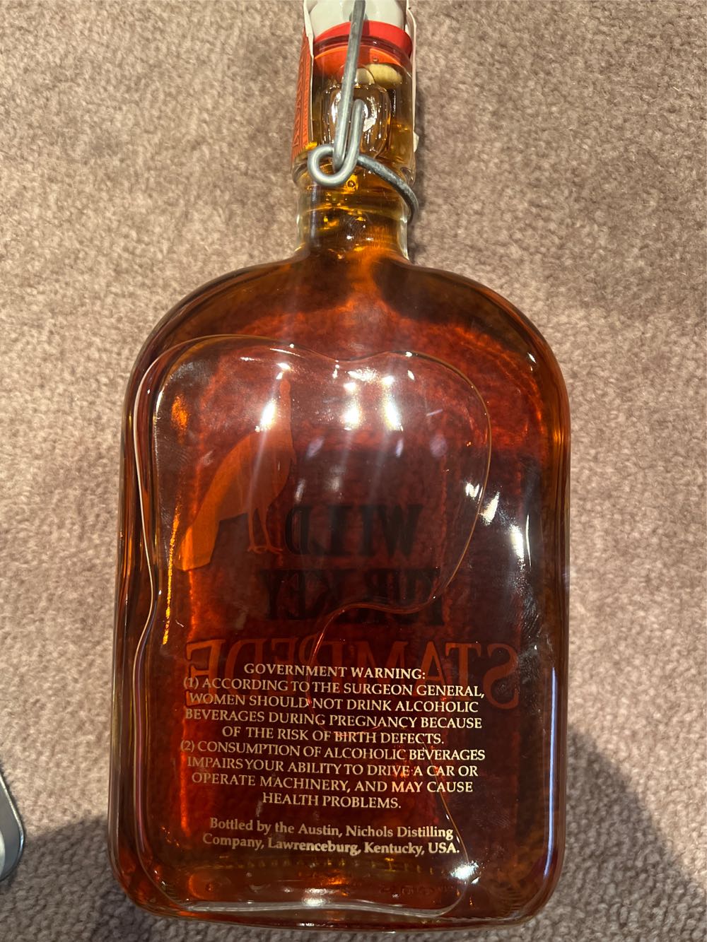 Wild Turkey Stampede ’55 - Austin, Nichols Distilling Company (500 mL) alcohol collectible [Barcode 080432558133] - Main Image 2