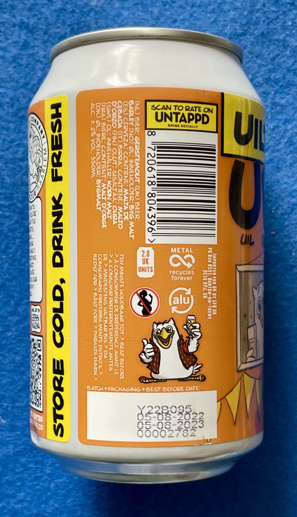 UPA Uil Pale Ale - Uiltje Brewing Company (330 mL) alcohol collectible [Barcode 8720618804396] - Main Image 4