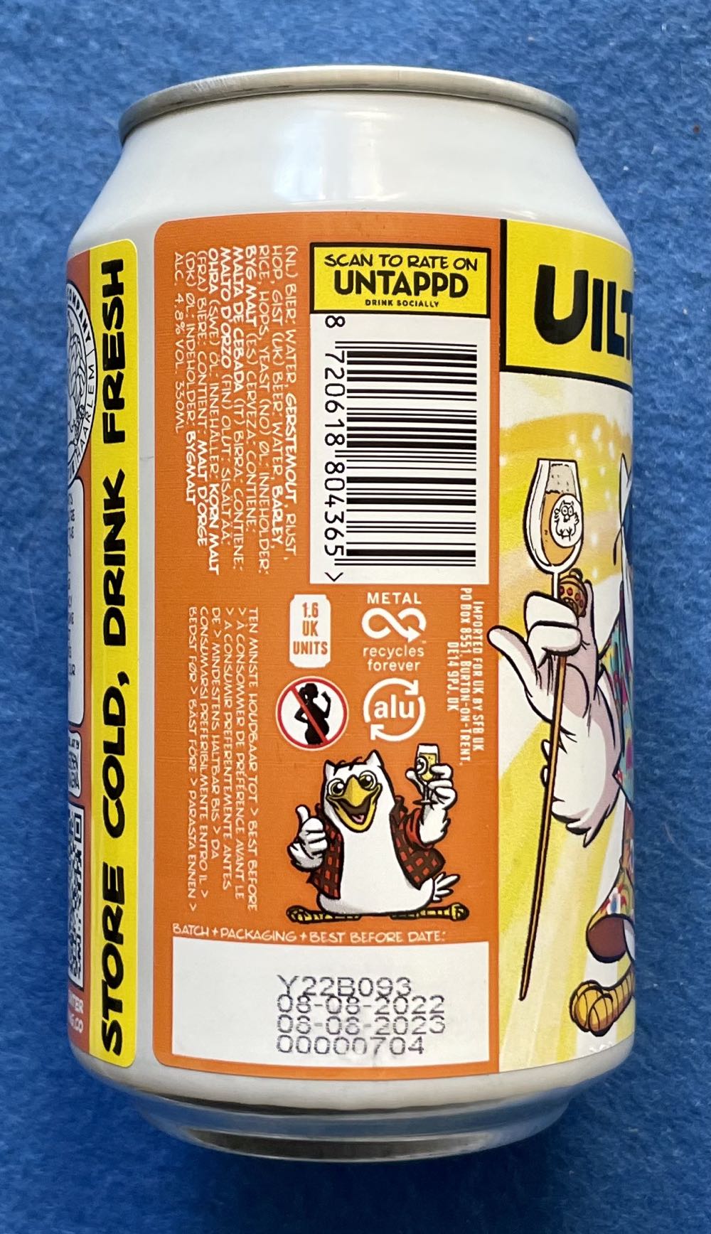 Fancy Shorts - Uiltje Brewing Company (330 mL) alcohol collectible [Barcode 8720618804365] - Main Image 4