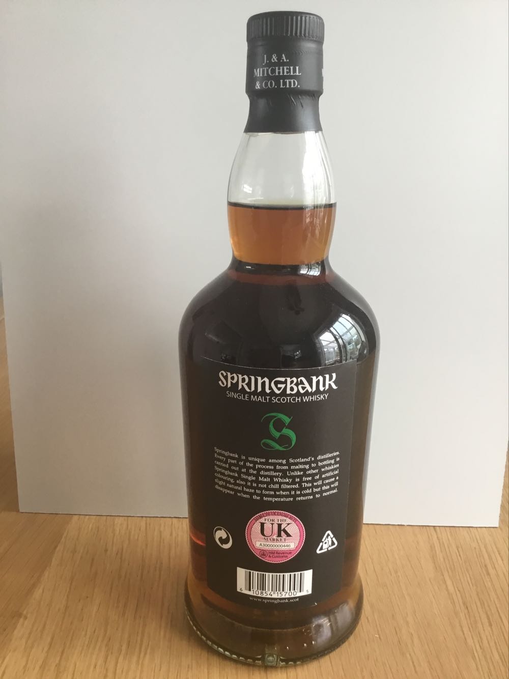 Springbank 15yo 2022 (2025) - Springbank Distillery (750 mL) alcohol collectible - Main Image 2