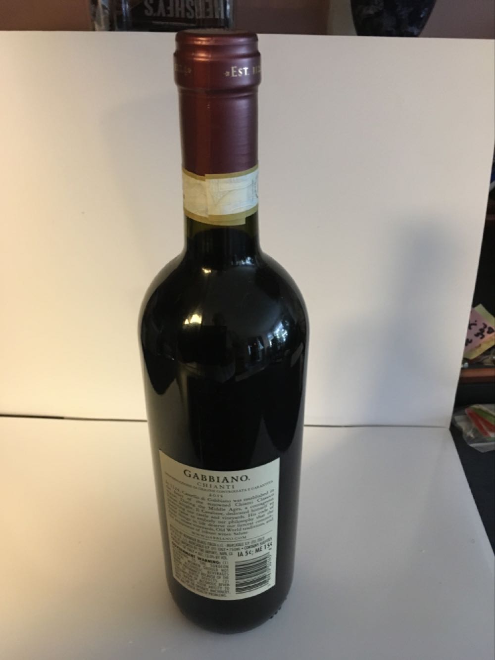 Castello Di Gabbiano Chianti 750ml Liquor  alcohol collectible [Barcode 089819501458] - Main Image 2