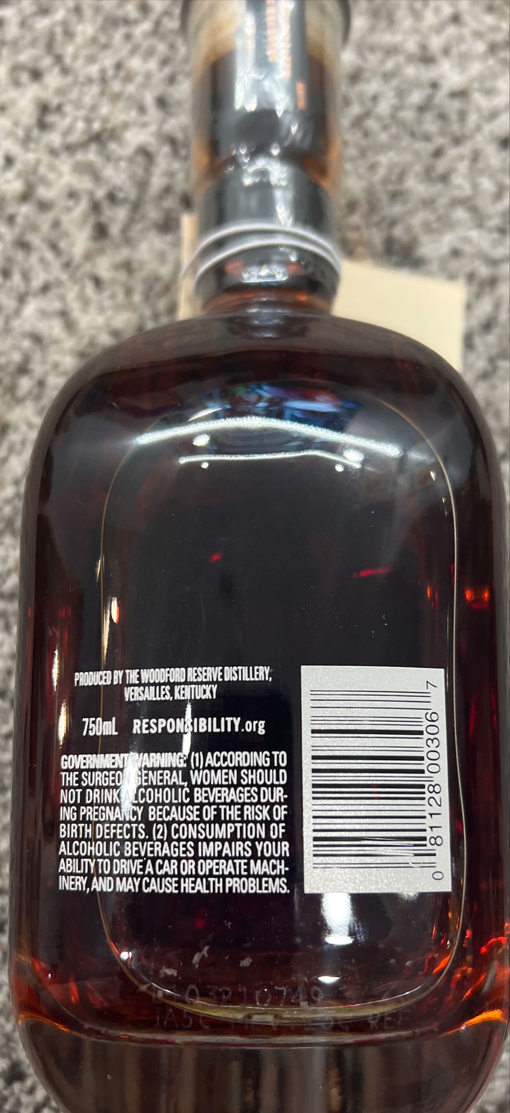 Woodford Reserve Master’s Collection Batch Proof - Woodford Reserve (750 mL) alcohol collectible [Barcode 081128003067] - Main Image 2