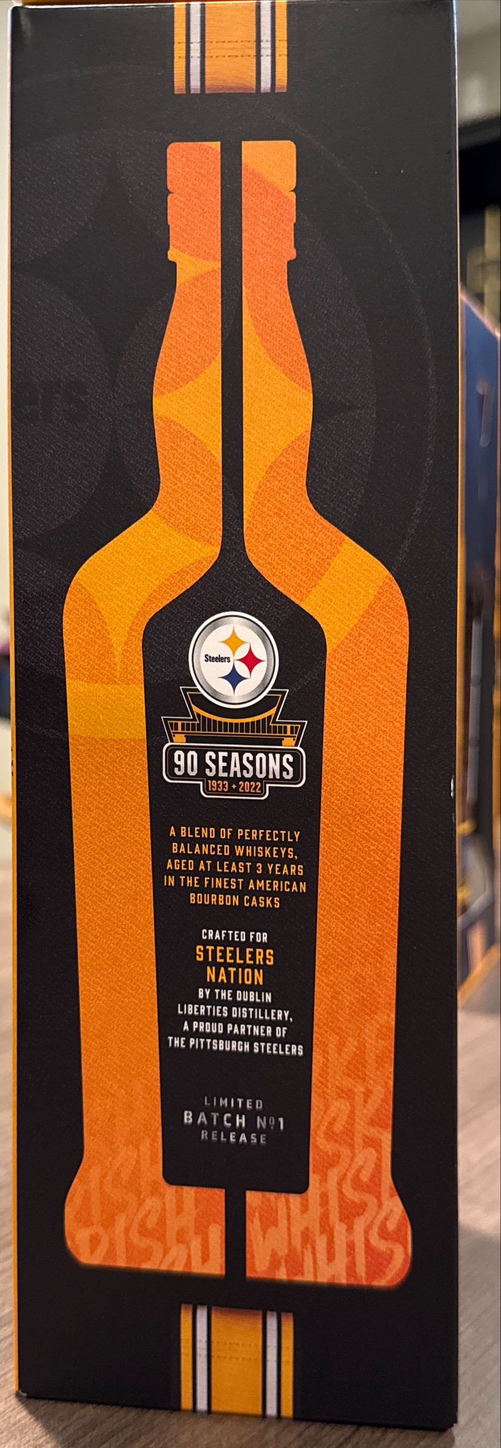 Dubliner Steelers Select Batch 1 - The Dublin Liberties Distillery (750 mL) alcohol collectible [Barcode 736040006398] - Main Image 2