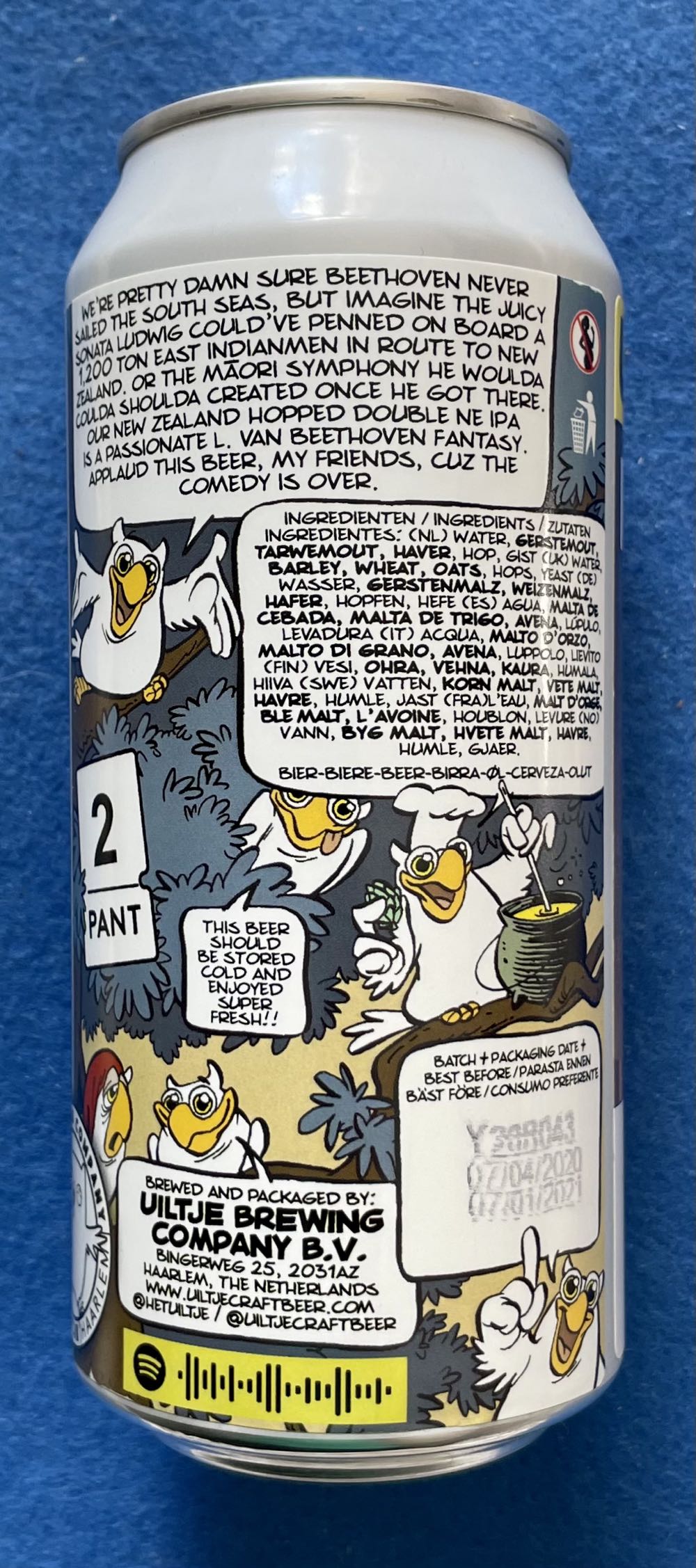 Pacifica Sonata - Uiltje Brewing Company (440 mL) alcohol collectible - Main Image 2