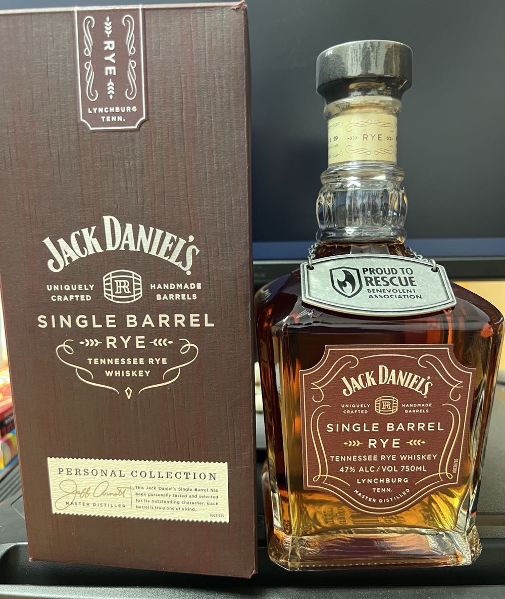 Proud To Rescue Benevolent Association Vegas Firefighter Rye 2019 - Jack Daniel’s Distillery, Lynchburg, TN (750 mL) alcohol collectible - Main Image 2