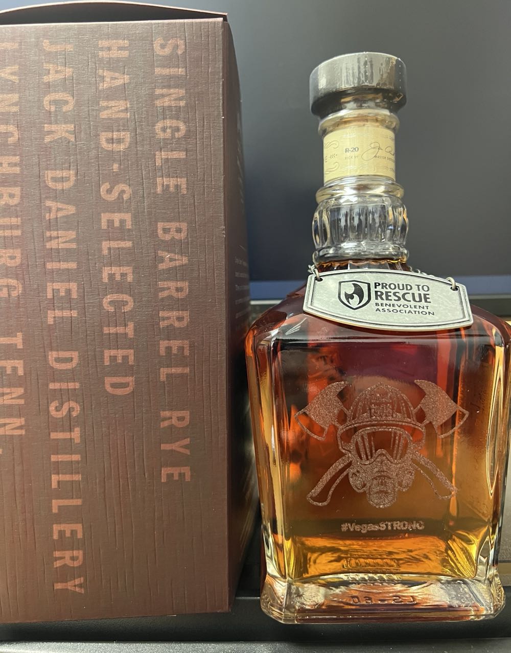 Proud To Rescue Benevolent Association Vegas Firefighter Rye 2019 - Jack Daniel’s Distillery, Lynchburg, TN (750 mL) alcohol collectible - Main Image 3