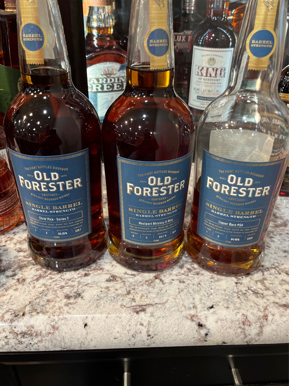 Old Forester SB “Reservoir Wollaston Wine” - Old Forester Distilling Co. (750 mL) alcohol collectible [Barcode 081128002664] - Main Image 3