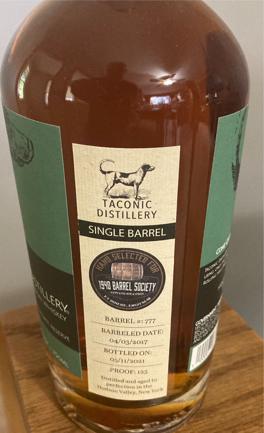 Taconic Straight Bourbon Whiskey - Taconic Distillery (750 mL) alcohol collectible [Barcode 100007967044] - Main Image 2