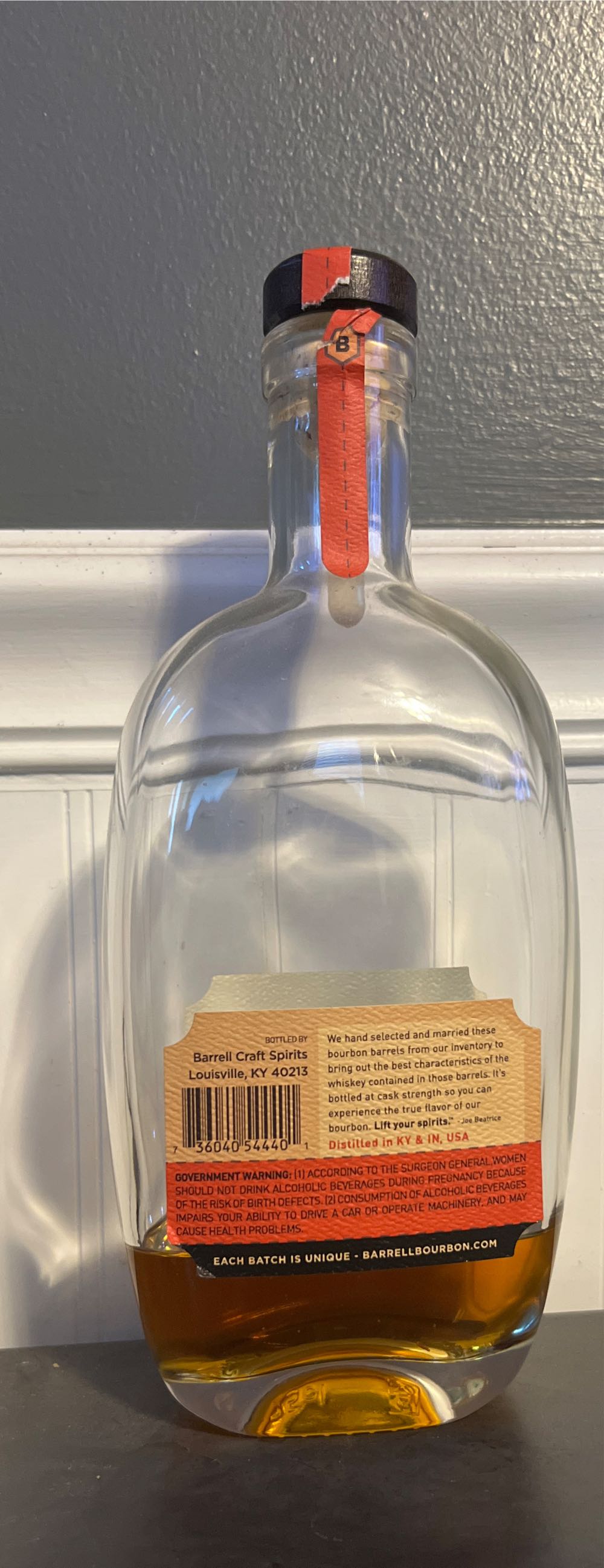 Barrell Bourbon - Barrell Craft Spirits (750 mL) alcohol collectible [Barcode 736040544401] - Main Image 2