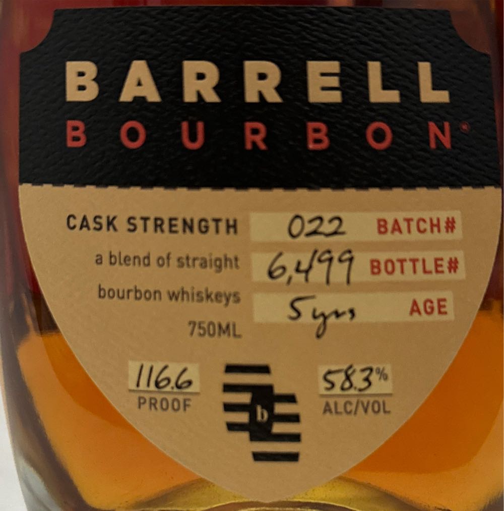 Barrell Bourbon - Barrell Craft Spirits (750 mL) alcohol collectible [Barcode 736040544401] - Main Image 3