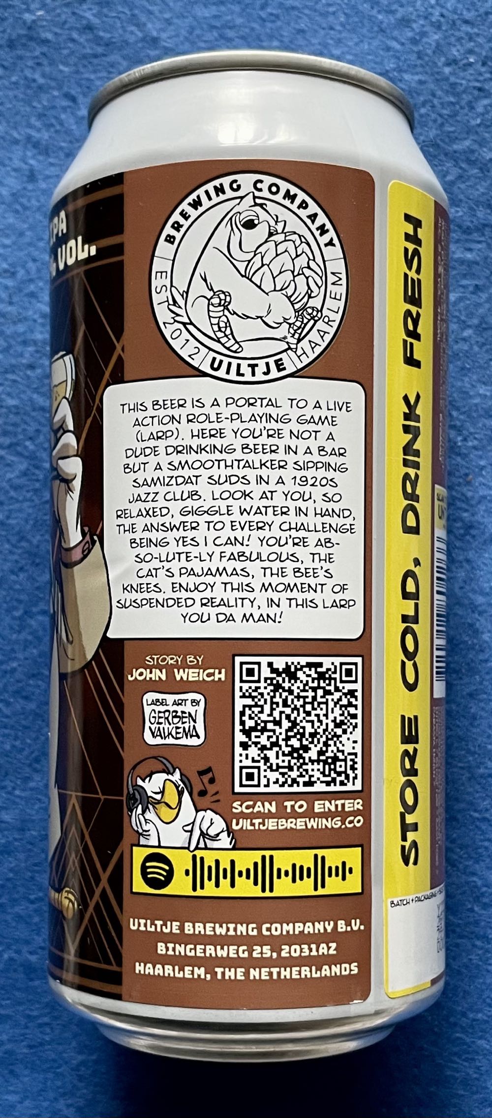 A Well-Dressed Snazzy Jazzy Jacket - Uiltje Brewing Company (440 mL) alcohol collectible [Barcode 8720618804266] - Main Image 3