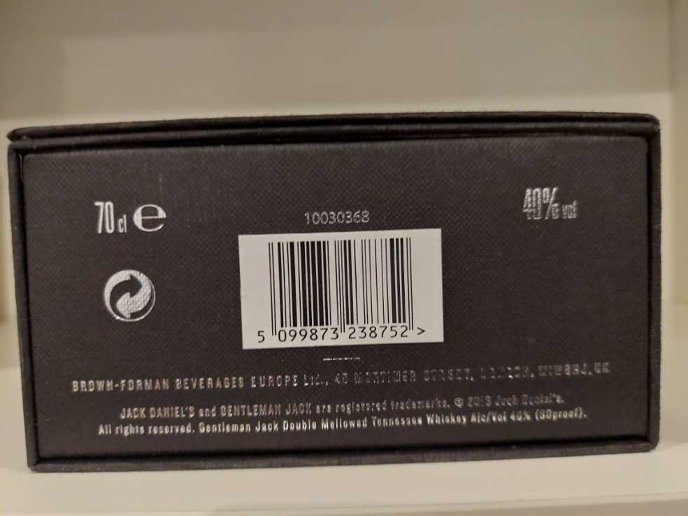 Gentleman Jack  (700 mL) alcohol collectible - Main Image 3