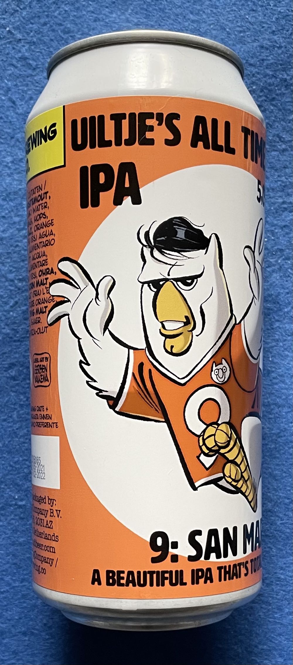 Uiltje’s All Time Oranje Legends - Uiltje Brewing Company (440 mL) alcohol collectible [Barcode 8720254563718] - Main Image 3