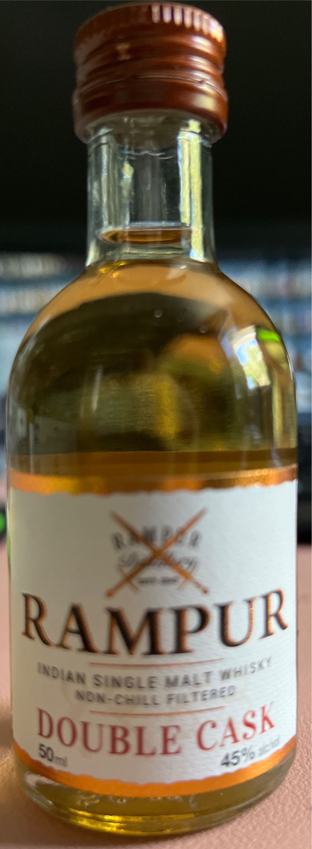 Rampur Double Cask Single Malt - Radico Khaitan (750 mL) alcohol collectible [Barcode 811272021743] - Main Image 2