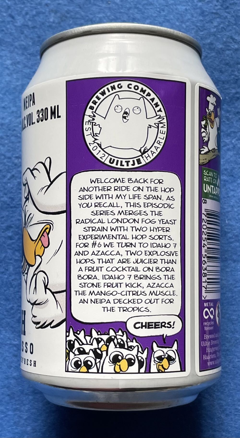 My Life Span 6 - Uiltje Brewing Company (330 mL) alcohol collectible [Barcode 8720254563817] - Main Image 3