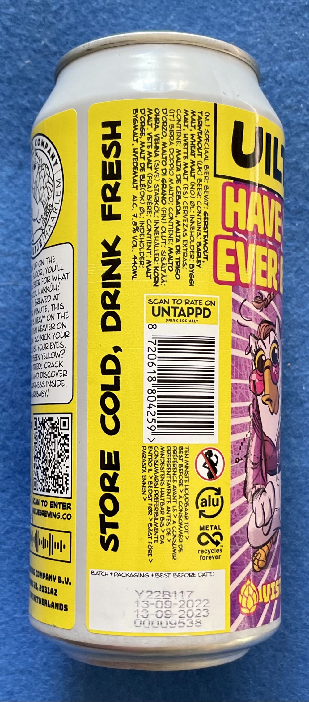 Have You Ever Been Yellow - Uiltje Brewing Company (440 mL) alcohol collectible [Barcode 8720618804259] - Main Image 4
