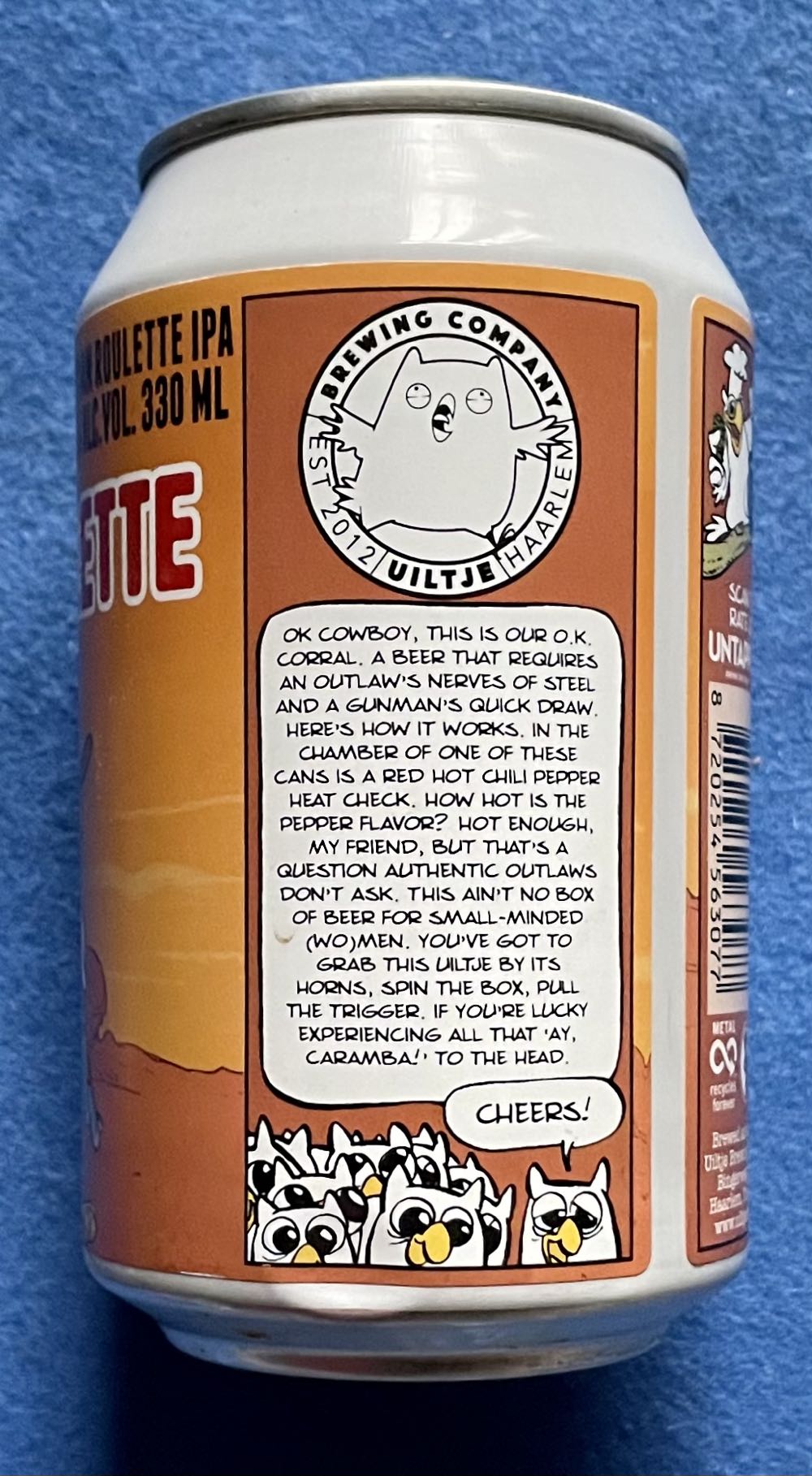 Russian Roulette - Uiltje Brewing Company (330 mL) alcohol collectible [Barcode 8720254563077] - Main Image 3