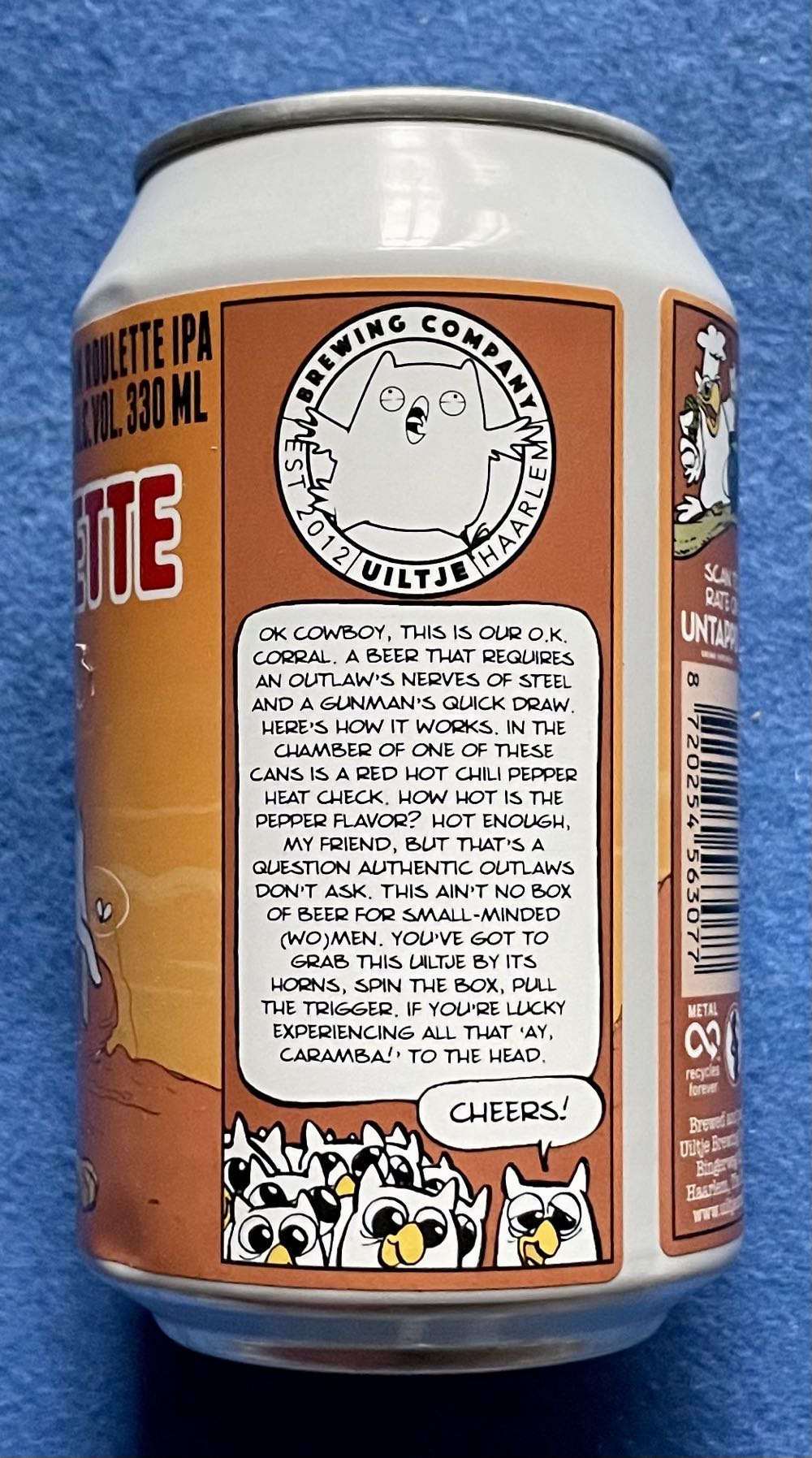 Russian Roulette - Uiltje Brewing Company (330 mL) alcohol collectible [Barcode 8720254563077] - Main Image 3