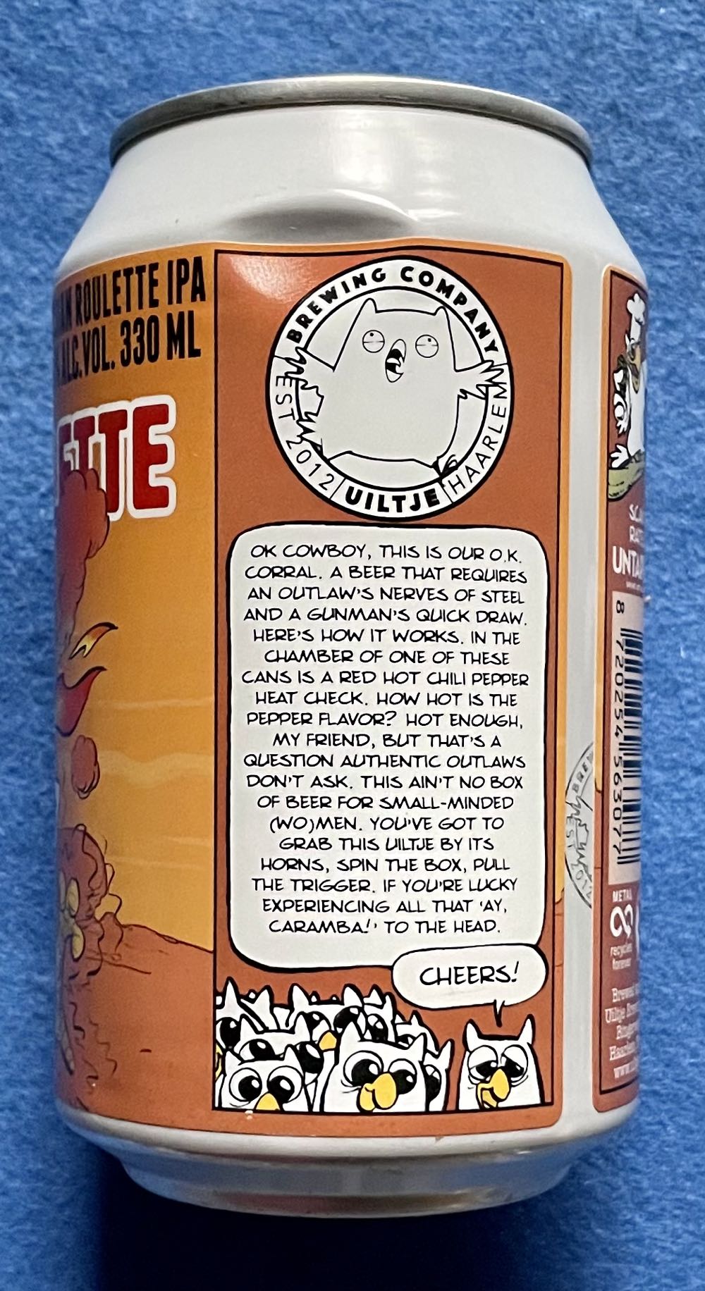 Russian Roulette - Uiltje Brewing Company (330 mL) alcohol collectible [Barcode 8720254563077] - Main Image 3