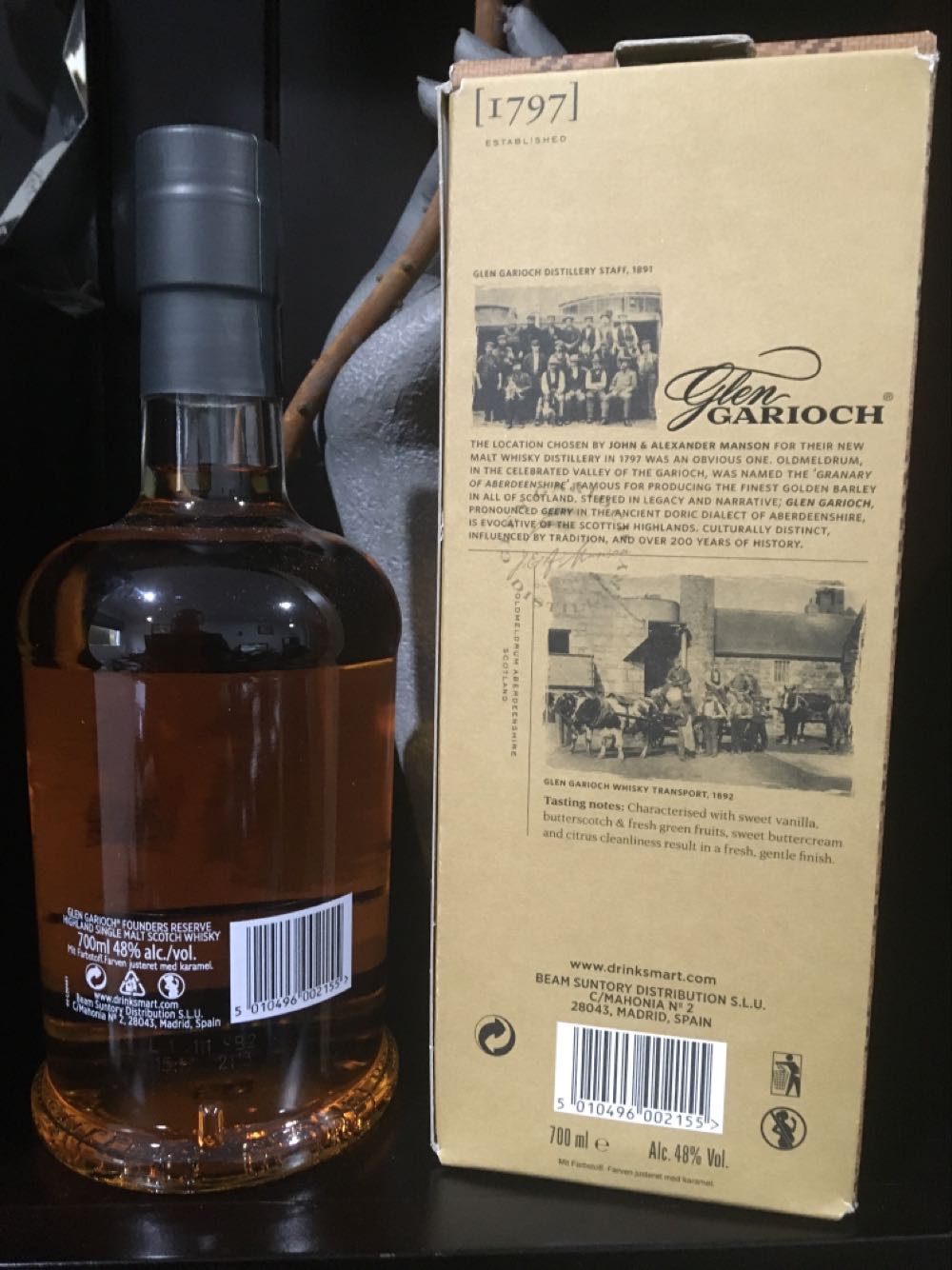 Glen Garioch Founders Reserve Founders - Glen Garioch Distillers (700 mL) alcohol collectible [Barcode 5010496002155] - Main Image 3
