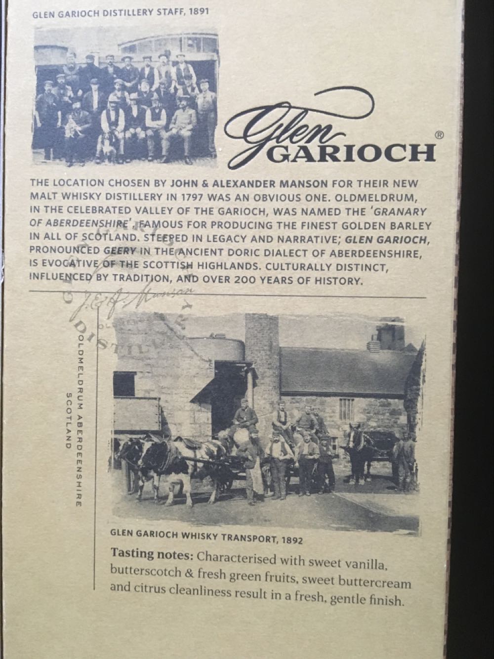 Glen Garioch Founders Reserve Founders - Glen Garioch Distillers (700 mL) alcohol collectible [Barcode 5010496002155] - Main Image 4