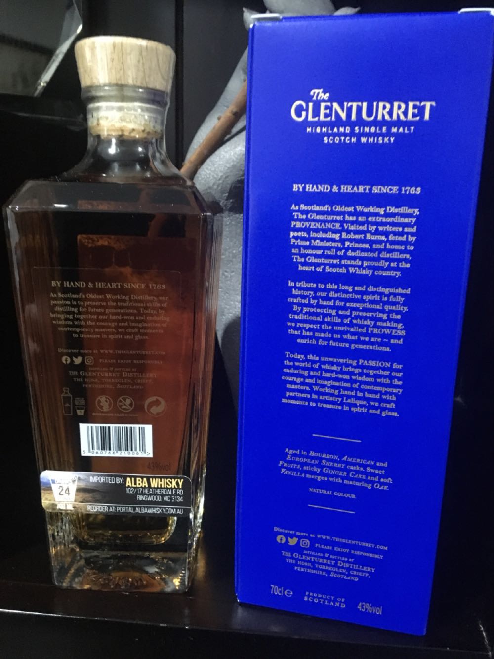 Glenturret Triple Wood 70cl  (700 mL) alcohol collectible [Barcode 5060768210061] - Main Image 3