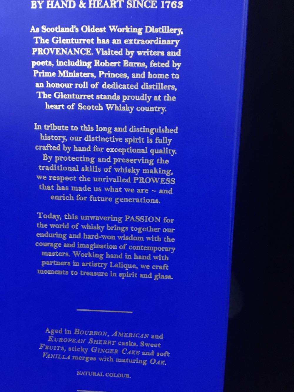 Glenturret Triple Wood 70cl  (700 mL) alcohol collectible [Barcode 5060768210061] - Main Image 4