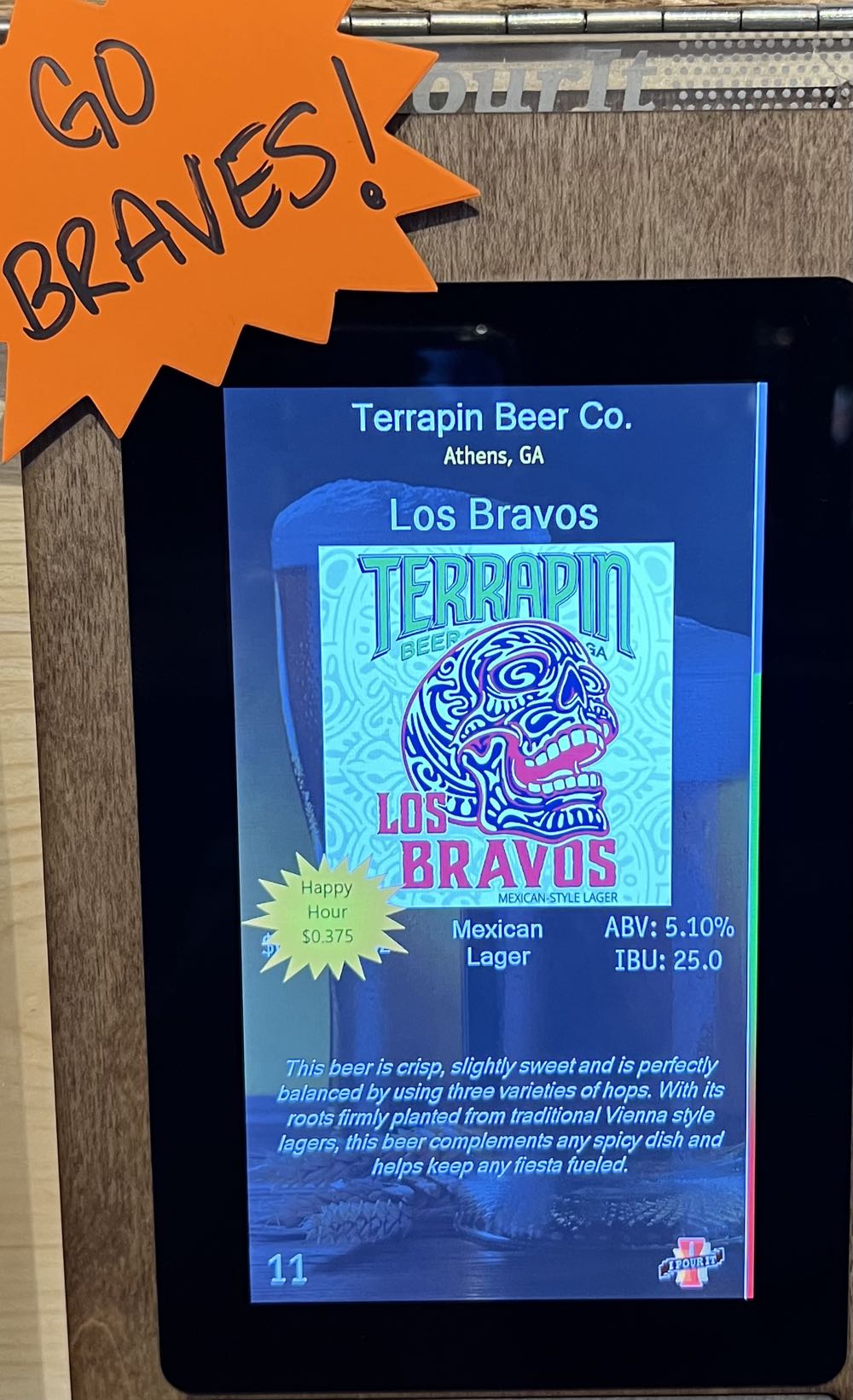 Terrapin Los Bravos Mexican Lager - Terrapin Beer Company, Athens alcohol collectible - Main Image 2