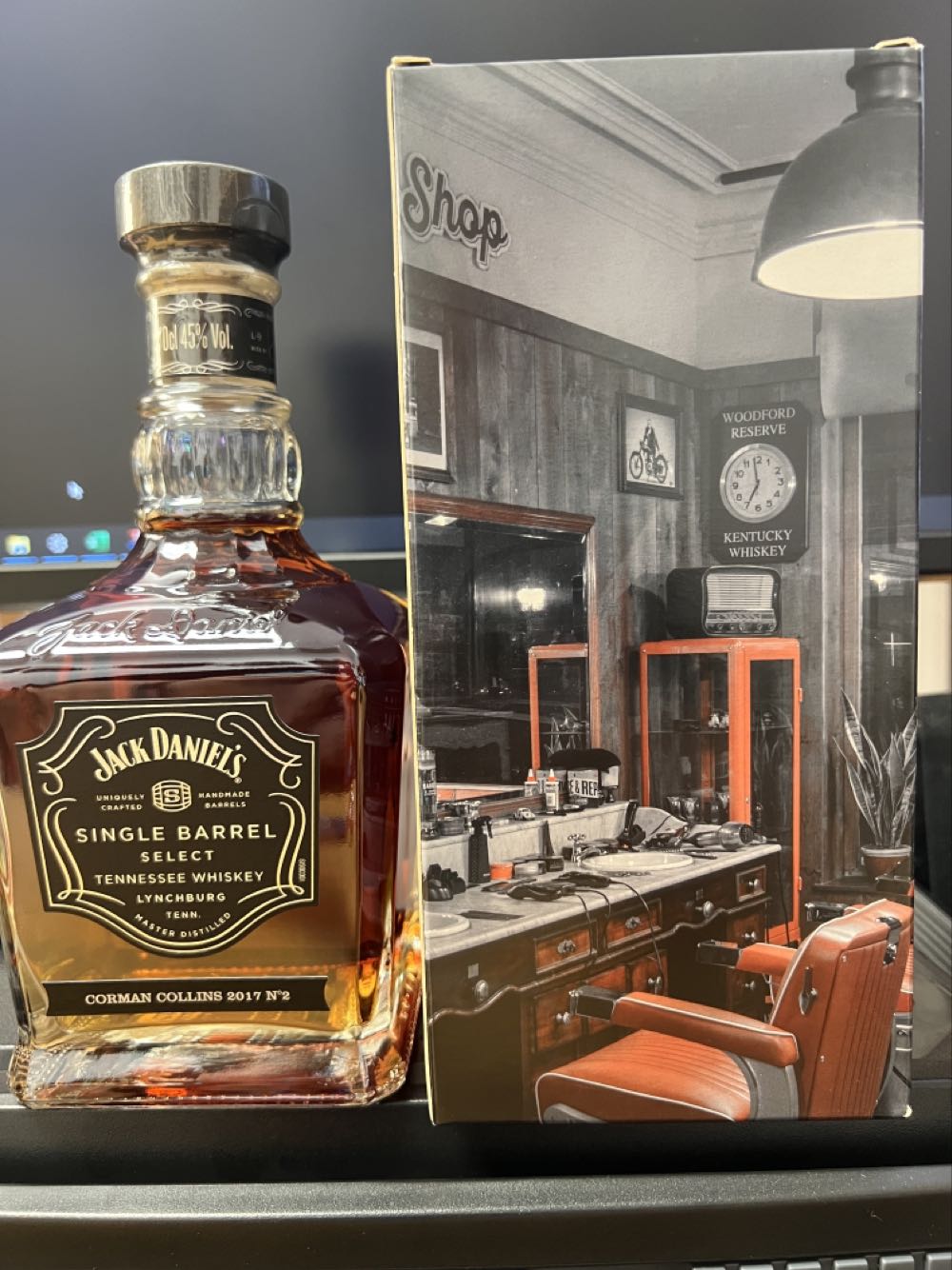 Corman- Collins Barber Shop R#2 2017 - Jack Daniel’s Distillery, Lynchburg, TN (700 mL) alcohol collectible [Barcode 5099873088654] - Main Image 3