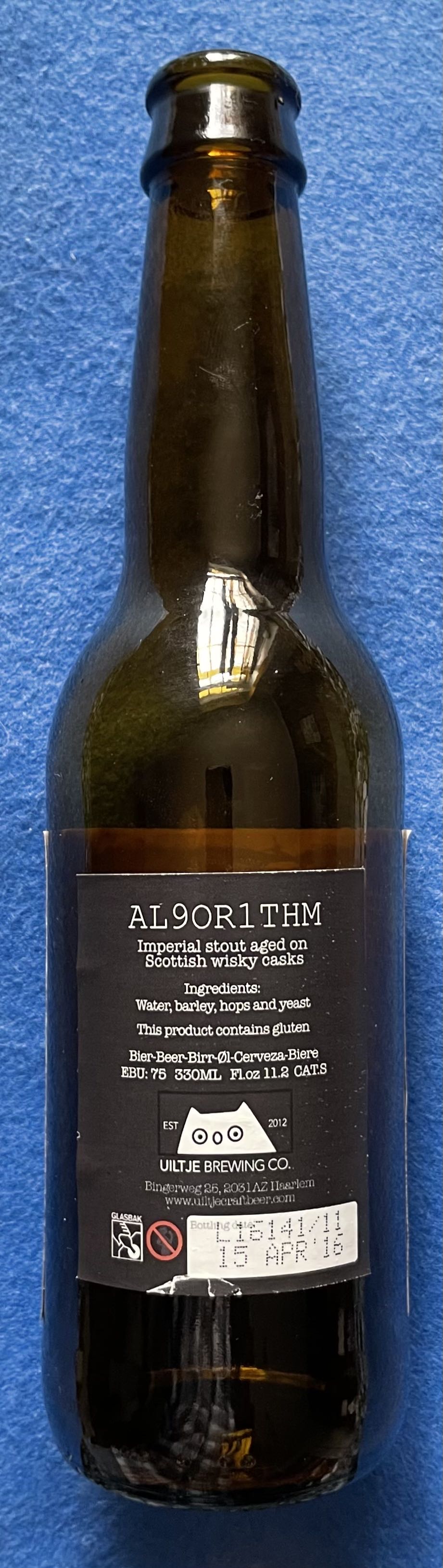 Al9or1thm 1996 Fort Williams Ben Nevis BA - Uiltje Brewing Company (330 mL) alcohol collectible [Barcode 8719189124095] - Main Image 3